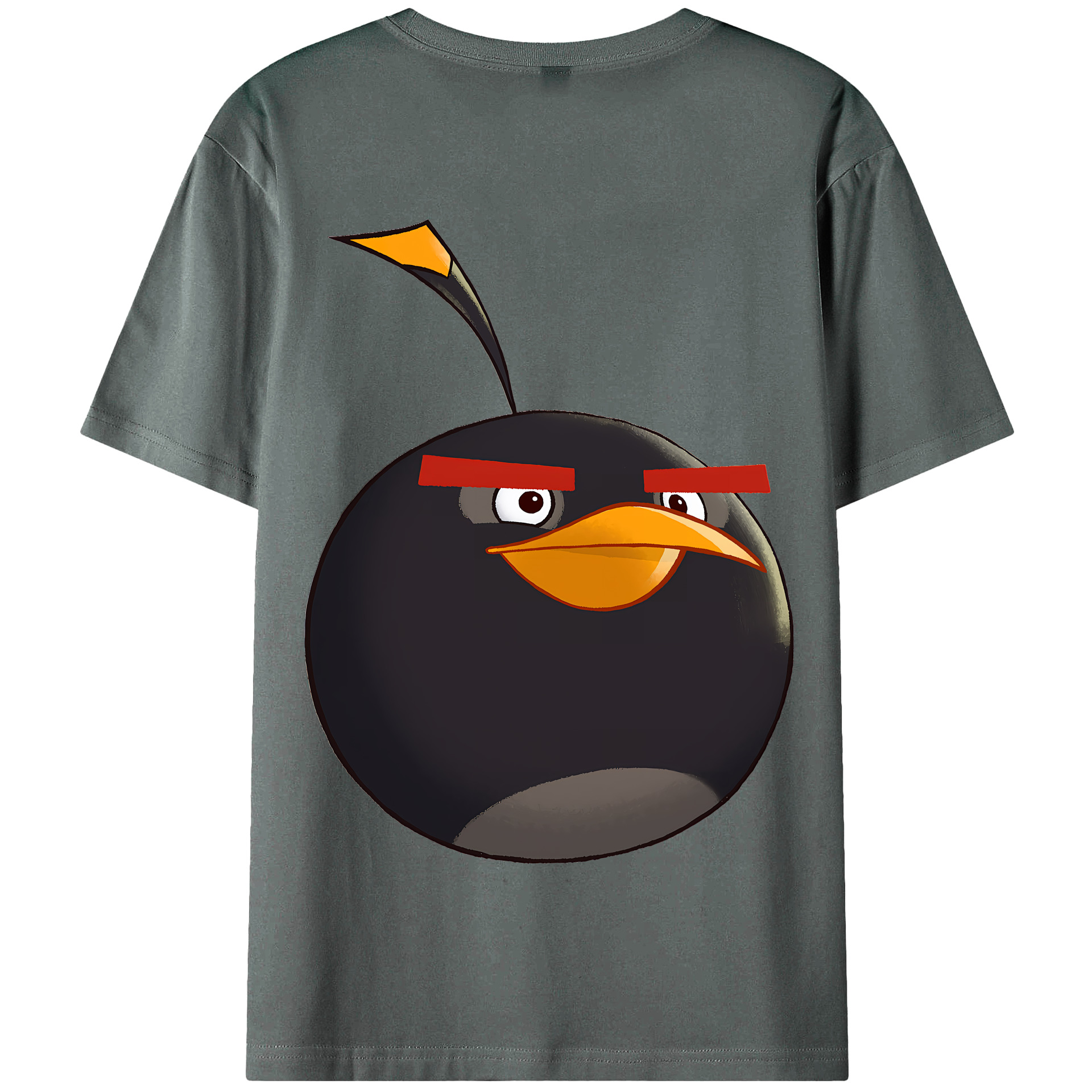 （画像用） Angry Birds アングリーバード 綿100％半袖Tシャツ（背面プリント）